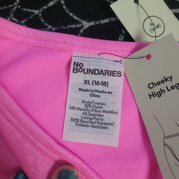Nwt No Boundaries Vibrant Pink Bikini Bottom - Picture 8 of 8